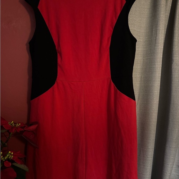 City Chic Red and Black Midi Dress - Picture 3 of 14
